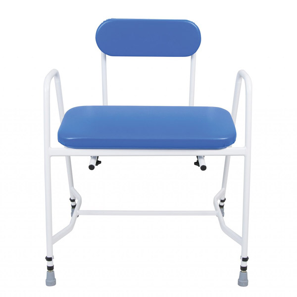 YESS Bariatric Perching Stool with Arms & Padded Back