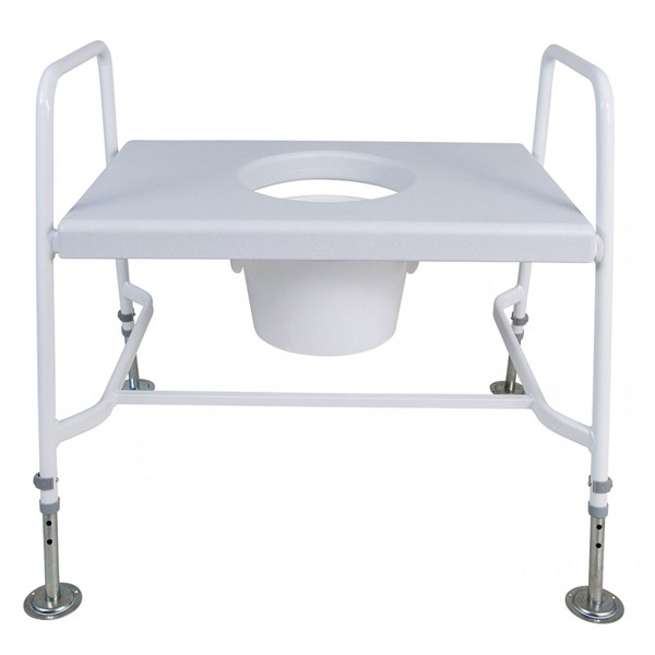 YESS Bariatric Raised Toilet Seat with Floor Fixing Feet