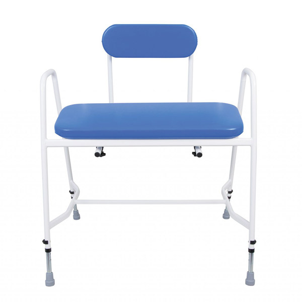 YESS Super Bariatric Perching Stool with Arms & Padded Back