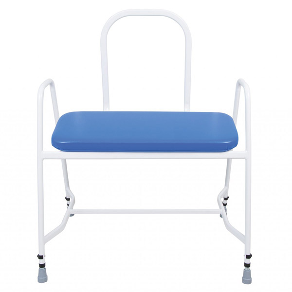 YESS Super Bariatric Perching Stool with Steel Back & Arms