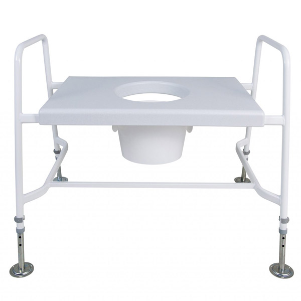 YESS Super Bariatric Raised Toilet Seat with Floor Fixing Feet