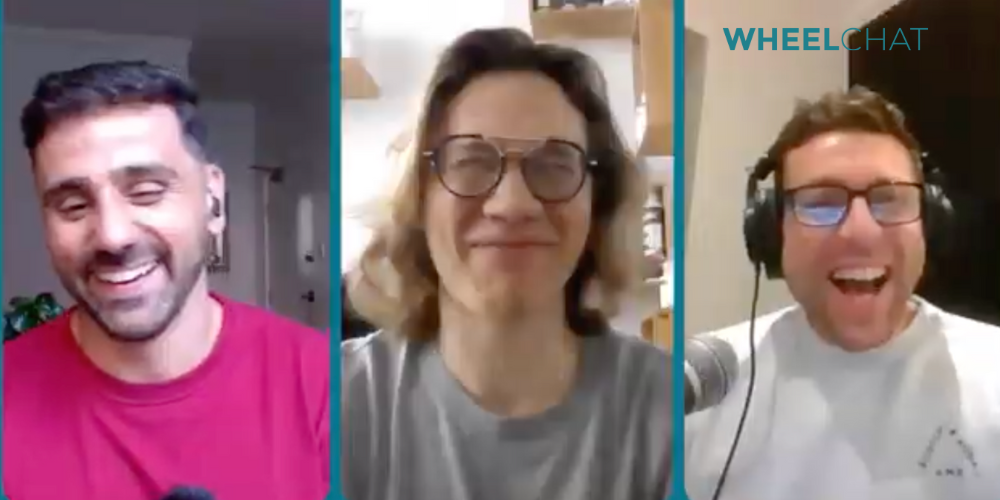 Justin, Michiel and Anthony on the Wheel Chat podcast