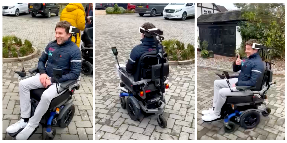 CoMoveIt Smart head-foot wheelchair steering system